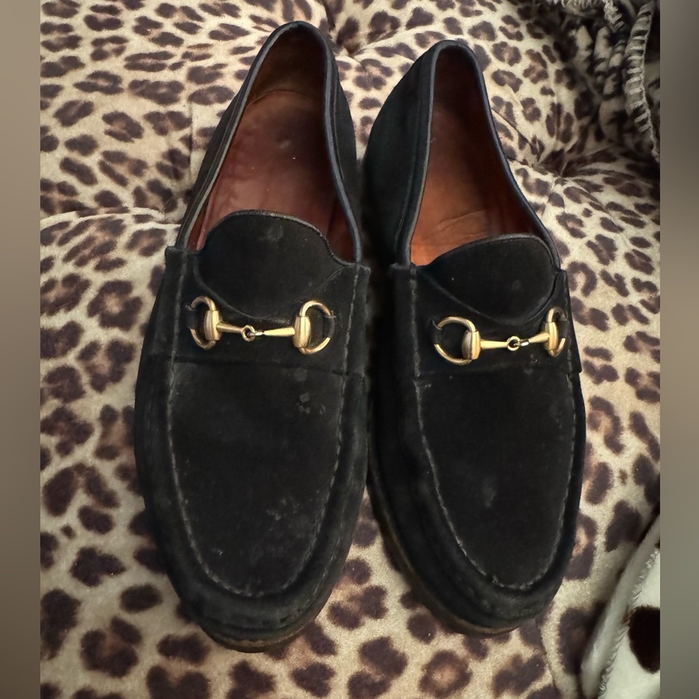 Gucci horsebit 6105 women’s suede loafers size 7